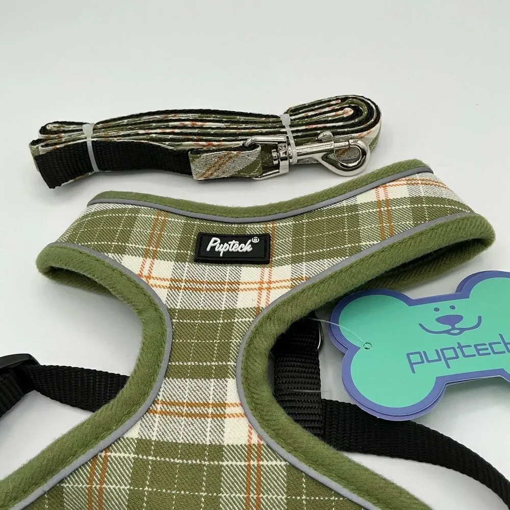 PUPTECK Soft Mesh Dog Harness and Leash Set Pet size S NWT